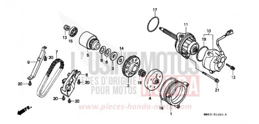 GENERATOR (CBR1000FK) CBR1000FK de 1989
